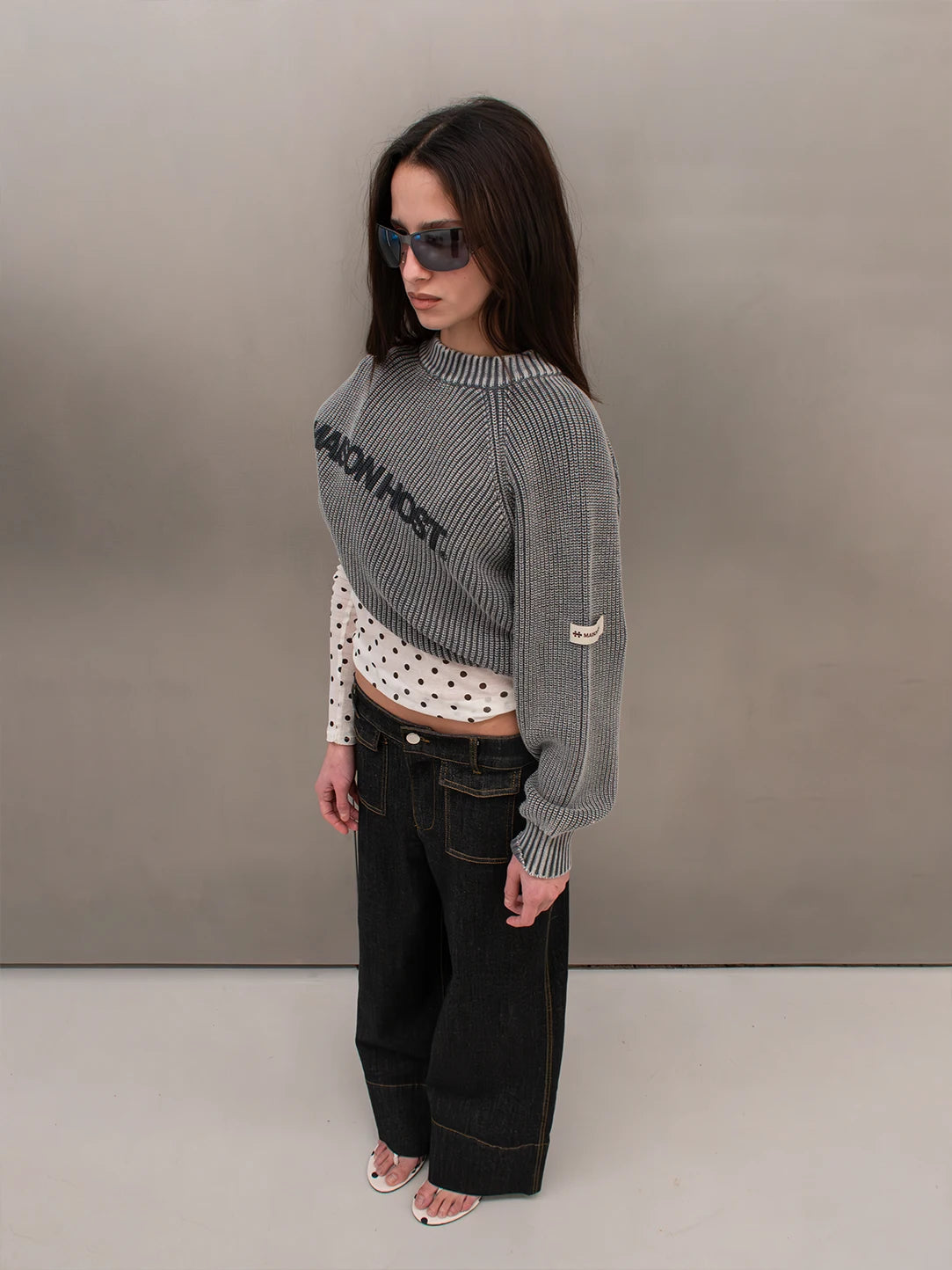 ICONIC MH KNIT GREY|Streetwear Oversized Vintage Casual Wear-Coordom