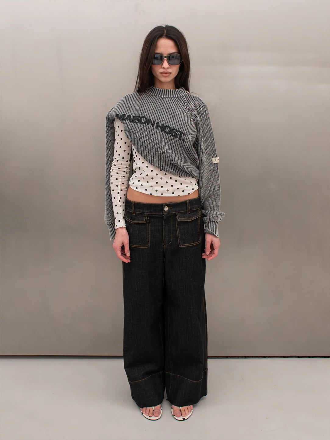 ICONIC MH KNIT GREY|Streetwear Oversized Vintage Casual Wear-Coordom