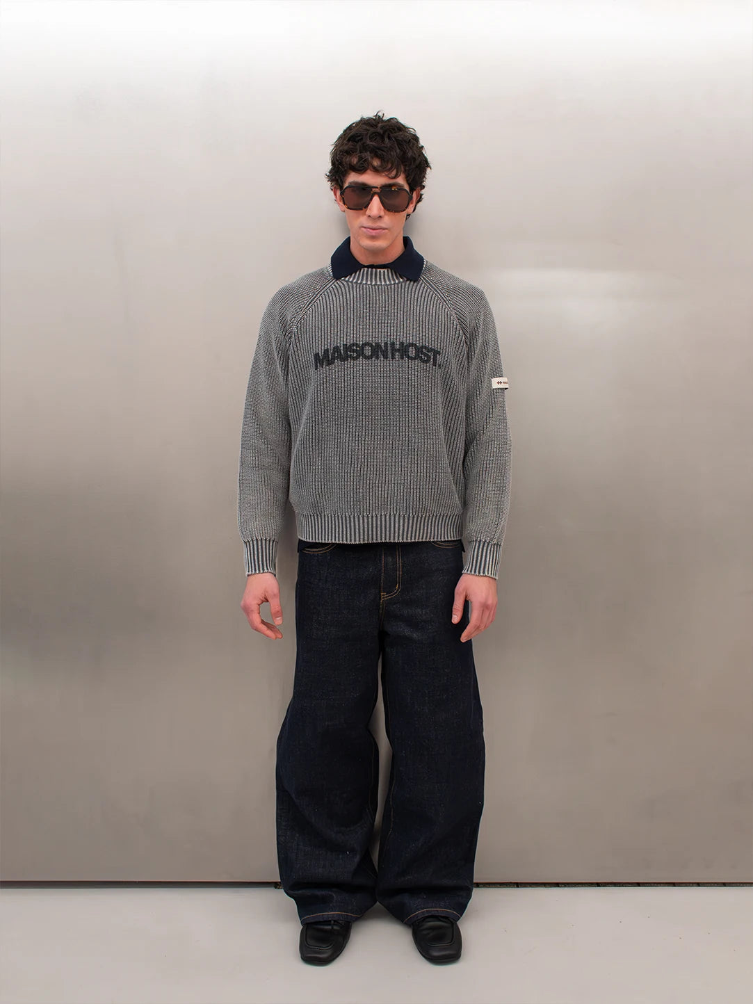 ICONIC MH KNIT GREY|Streetwear Oversized Vintage Casual Wear-Coordom