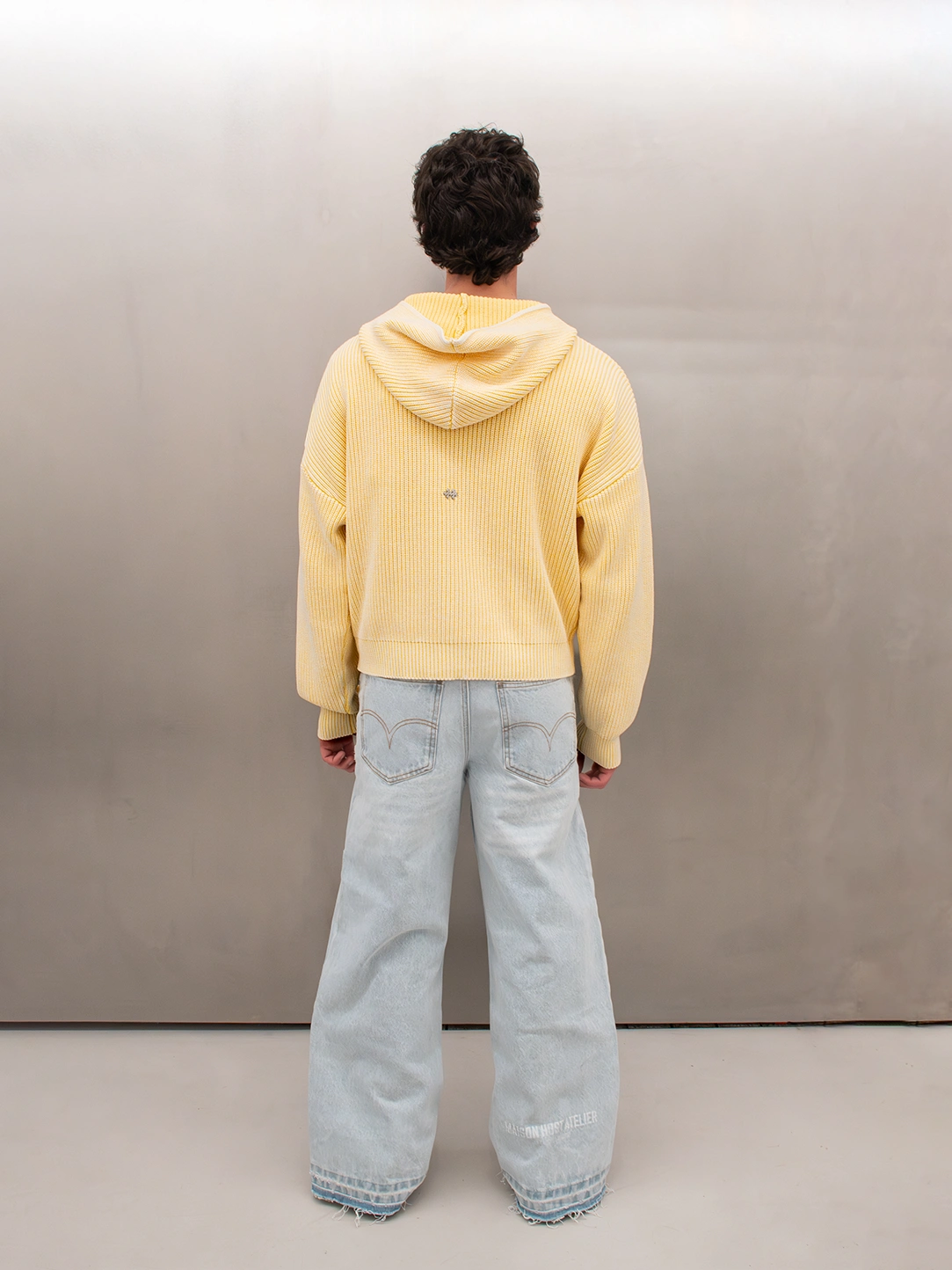 ICONIC KNIT ZIPPER YELLOW|Streetwear Oversized Vintage Casual Wear-Coordom