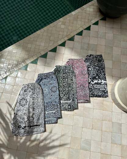 BLAZE Tapestry Shorts GREEN-Coordom