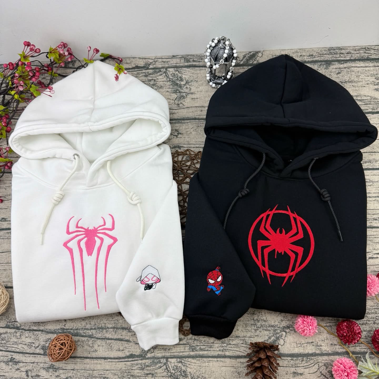 Spider-Couple Hoodies 🕷