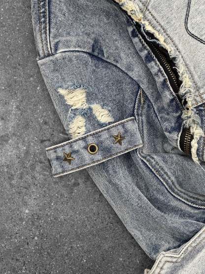 "DRAGON" Denim Hoodie-Coordom