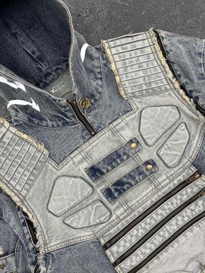"DRAGON" Denim Hoodie-Coordom