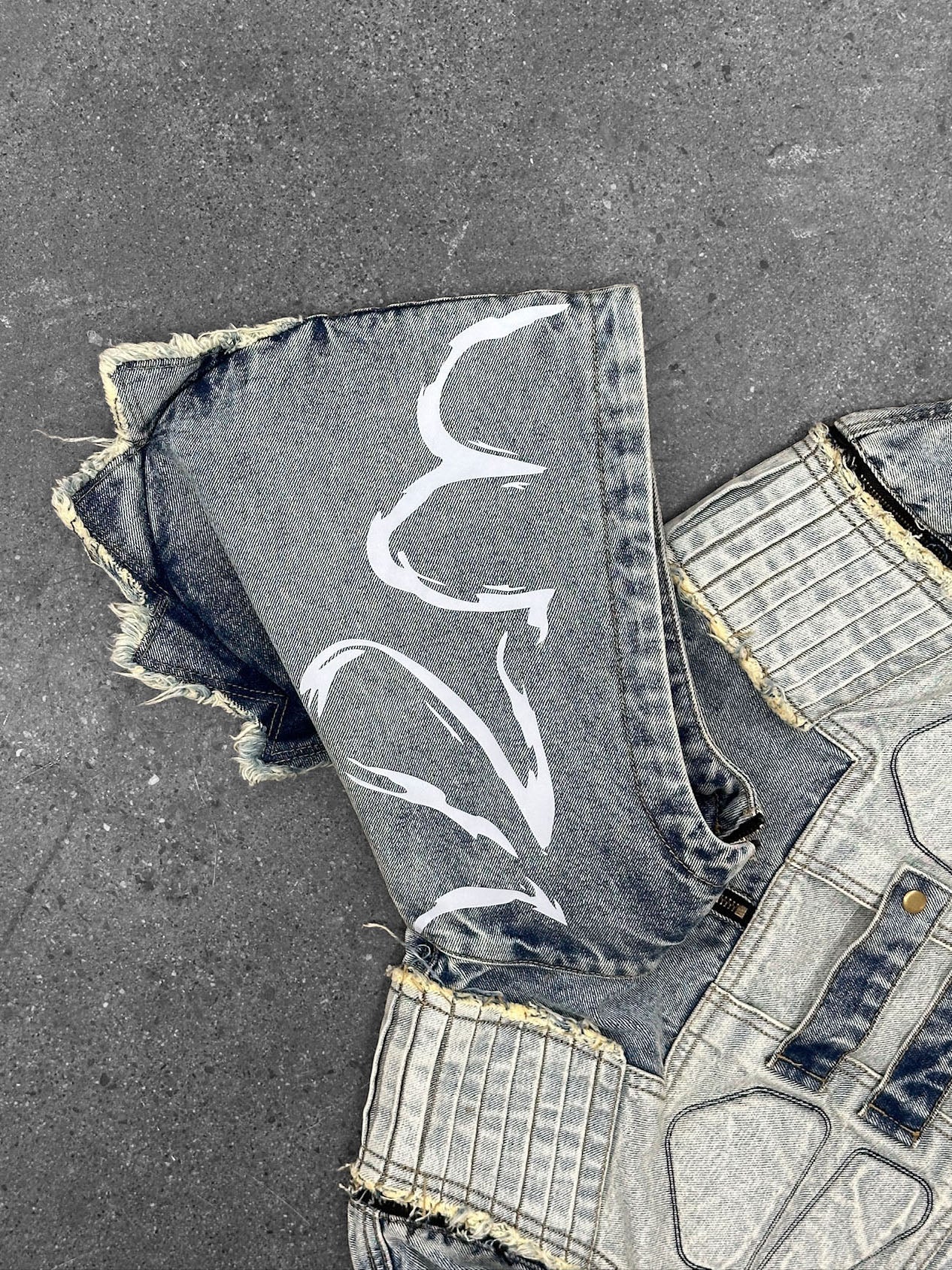 "DRAGON" Denim Hoodie-Coordom