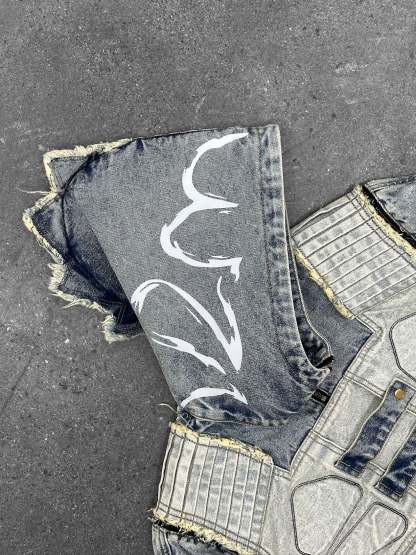 "DRAGON" Denim Hoodie-Coordom