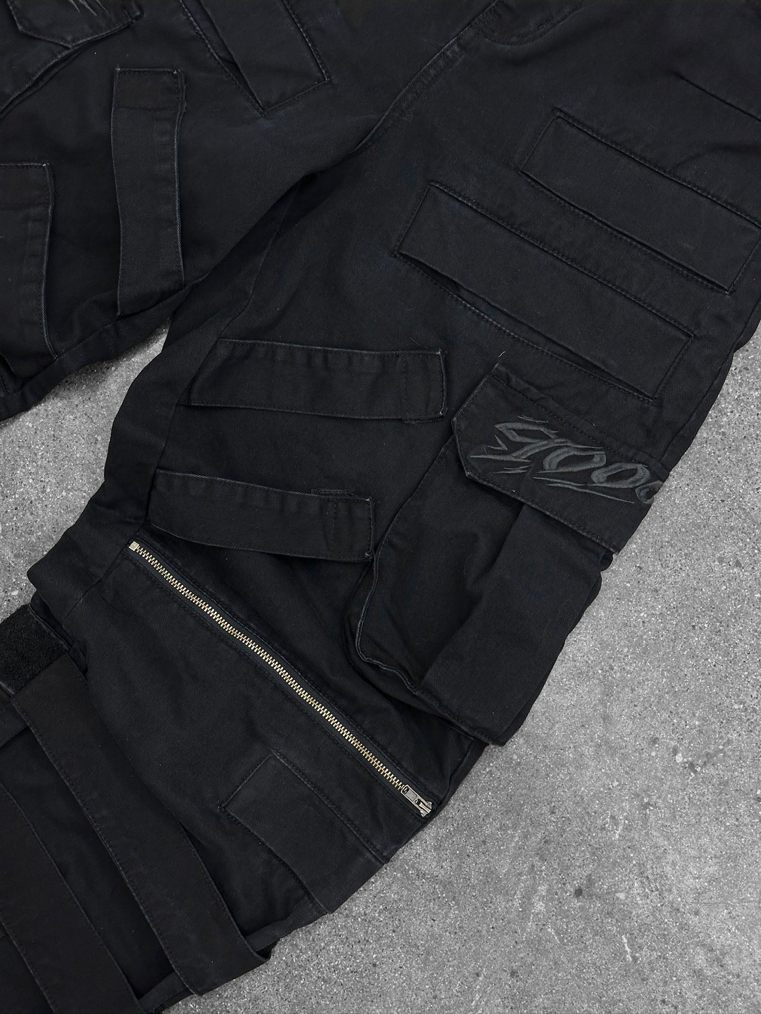 "DRAGON" Cargo Pants Black-Coordom