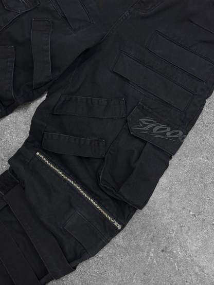 "DRAGON" Cargo Pants Black-Coordom