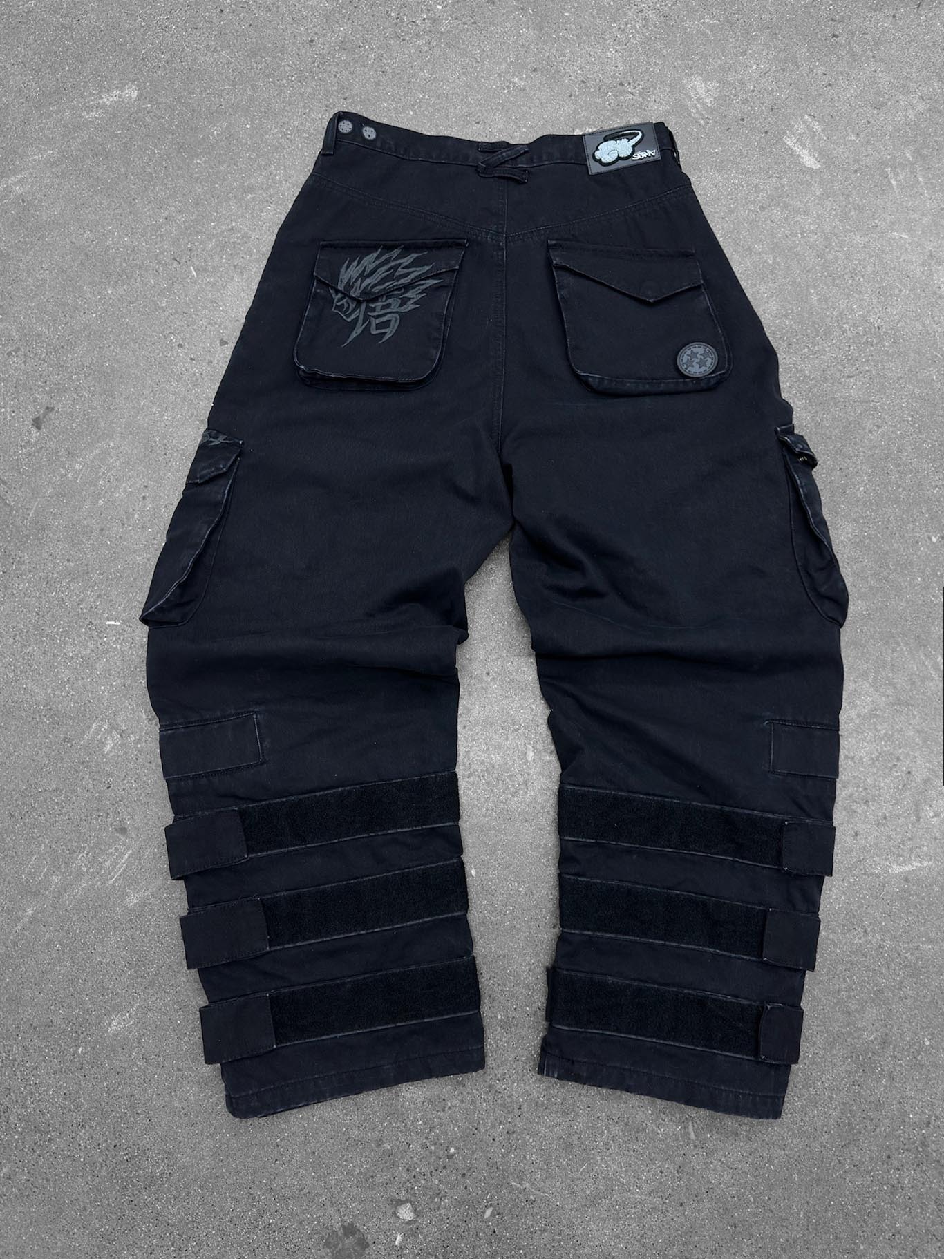 "DRAGON" Cargo Pants Black-Coordom