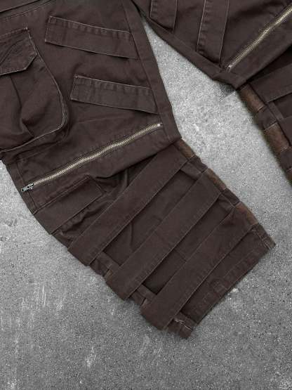 "DRAGON" Cargo Pants Brown-Coordom
