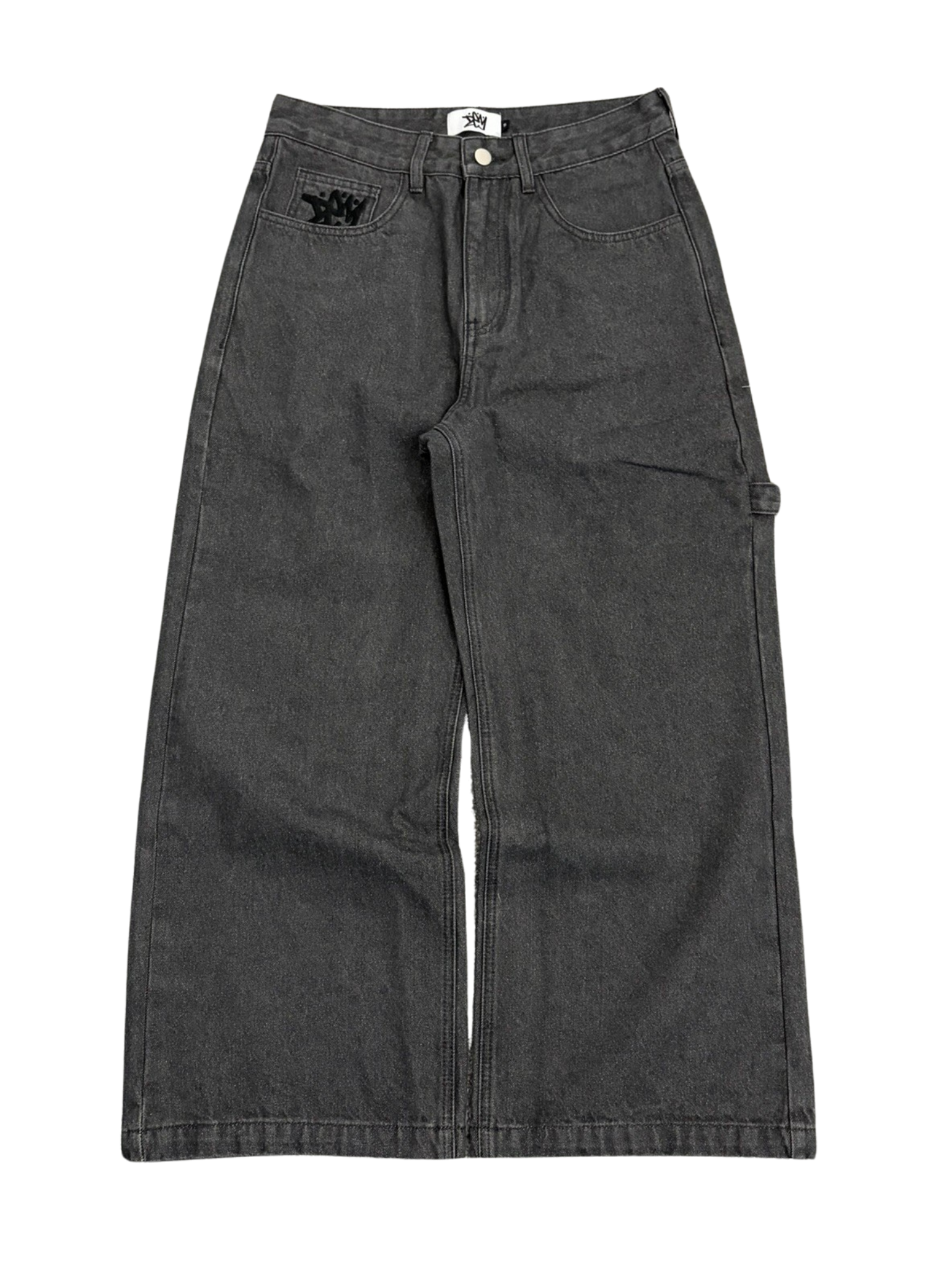BAGGY DARK GREY JEANS-Coordom