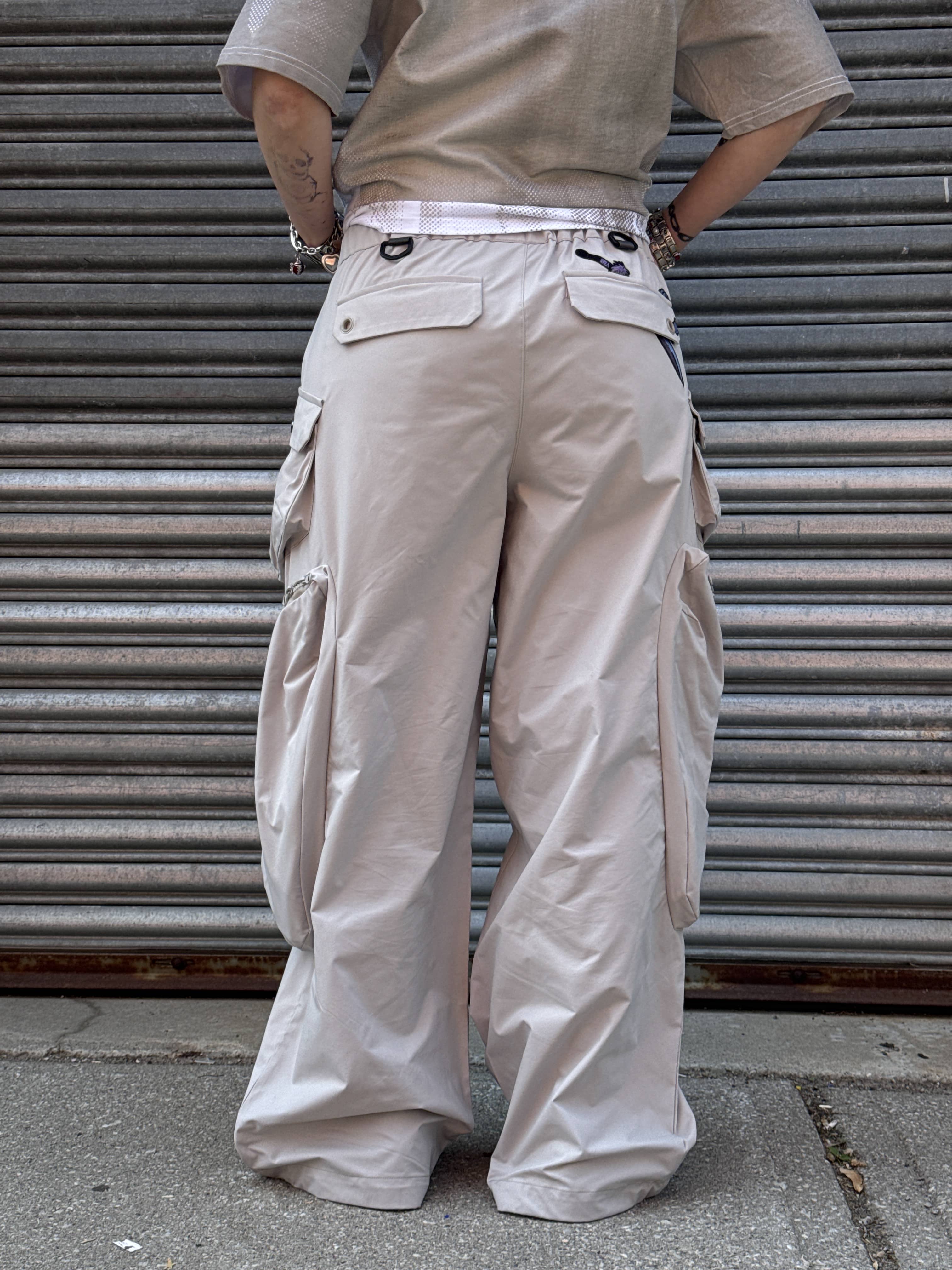 "CURSED" Parachute Pants-Coordom