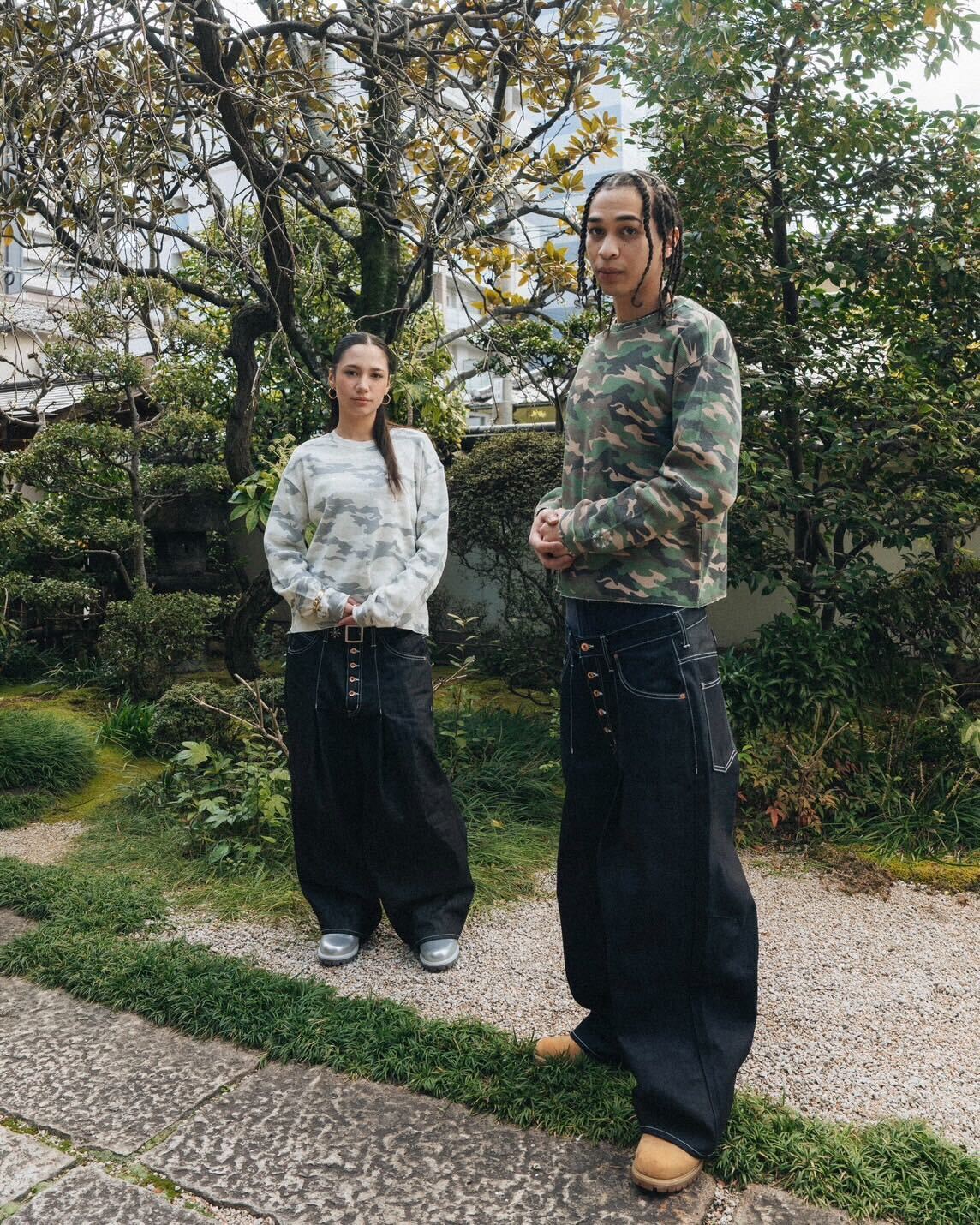Okayama raw baggy denim-Coordom
