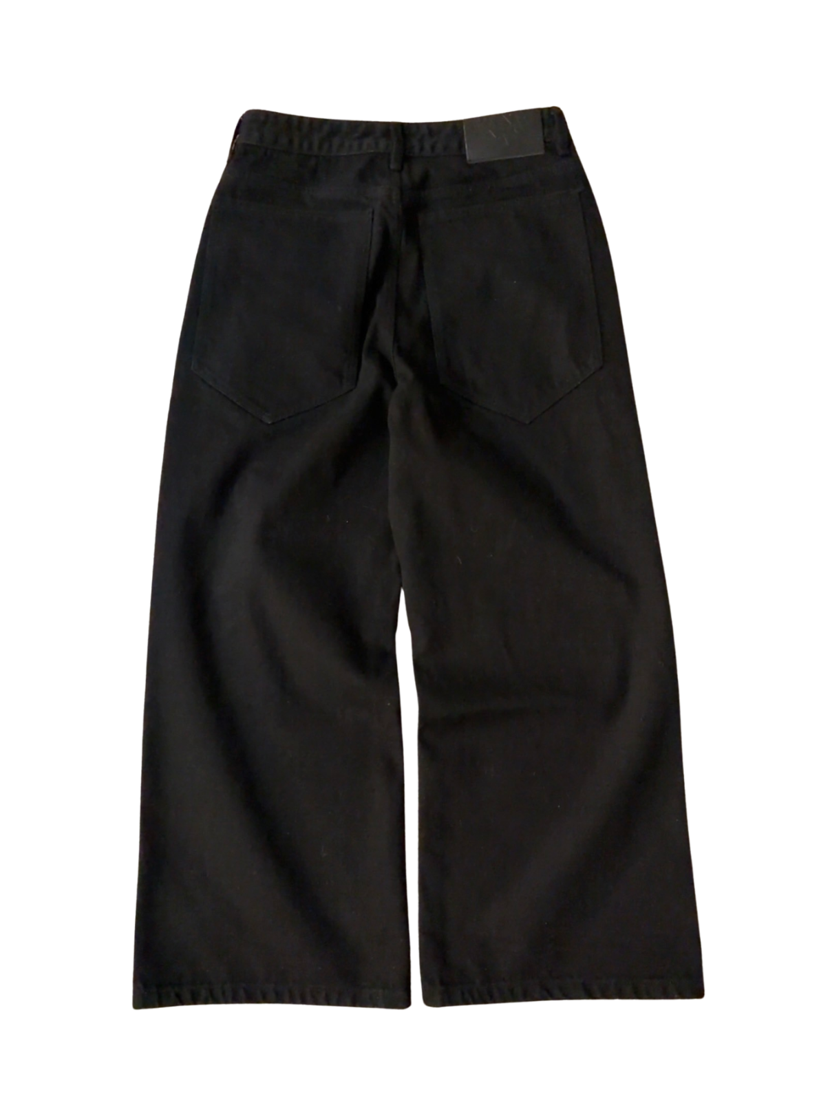CALIGRAPHY BAGGY JEANS - BLACK-Coordom