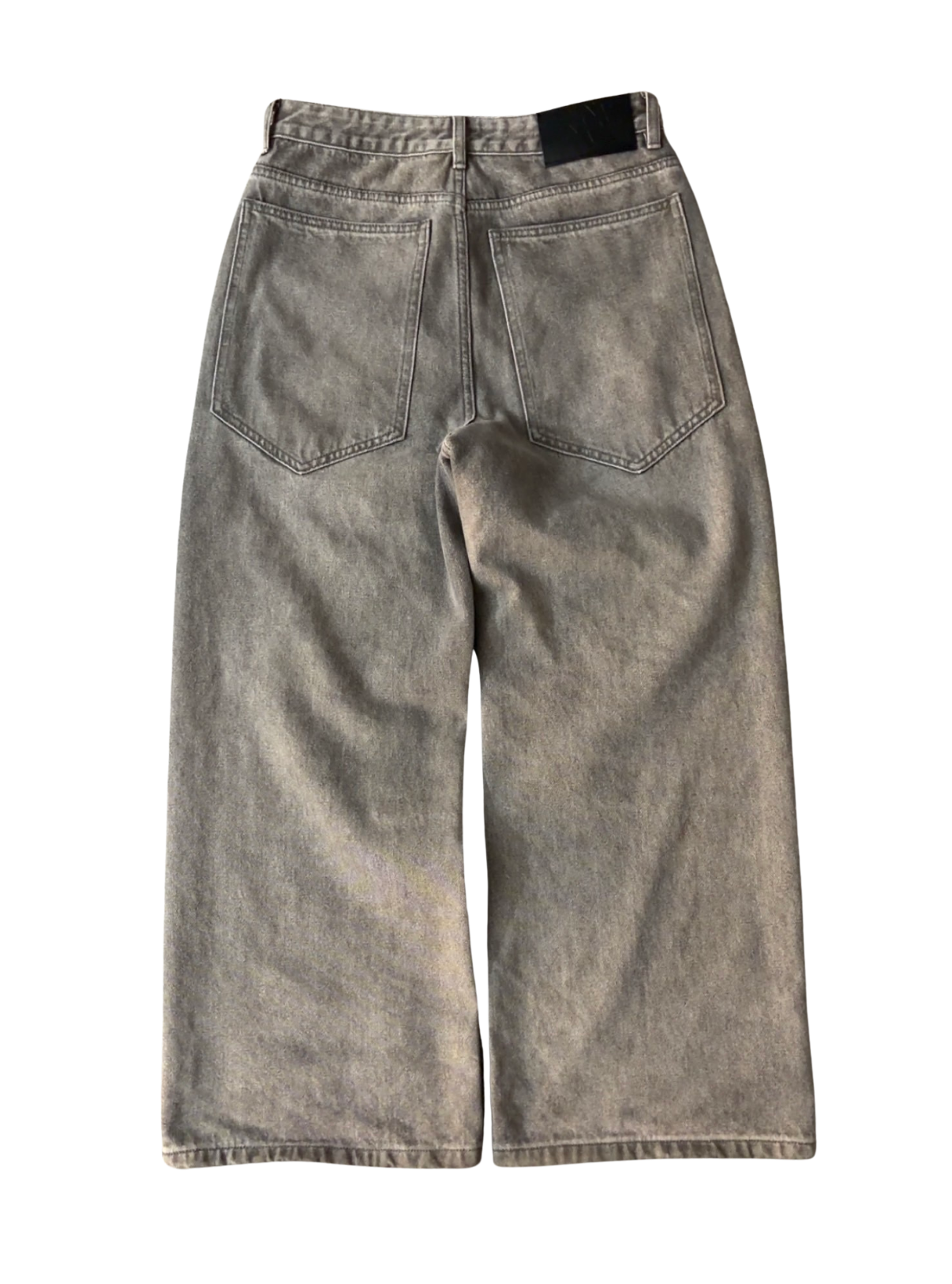 CALIGRAPHY BAGGY JEANS - GREY-Coordom