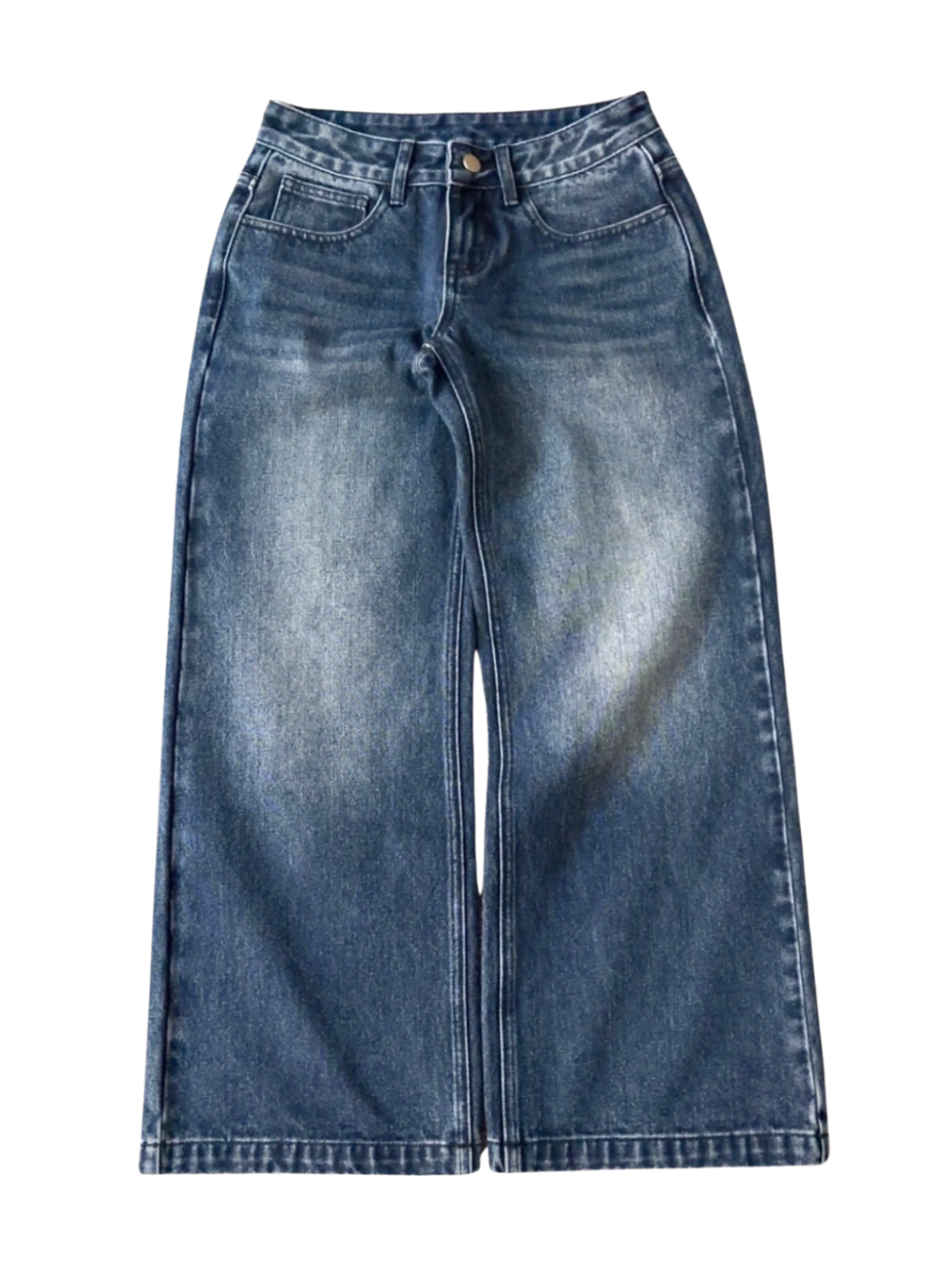 WOMENS LOW RISE BAGGY - WASHED NAVY-Coordom