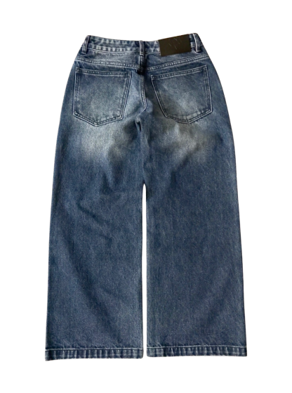 WOMENS LOW RISE BAGGY - WASHED NAVY-Coordom