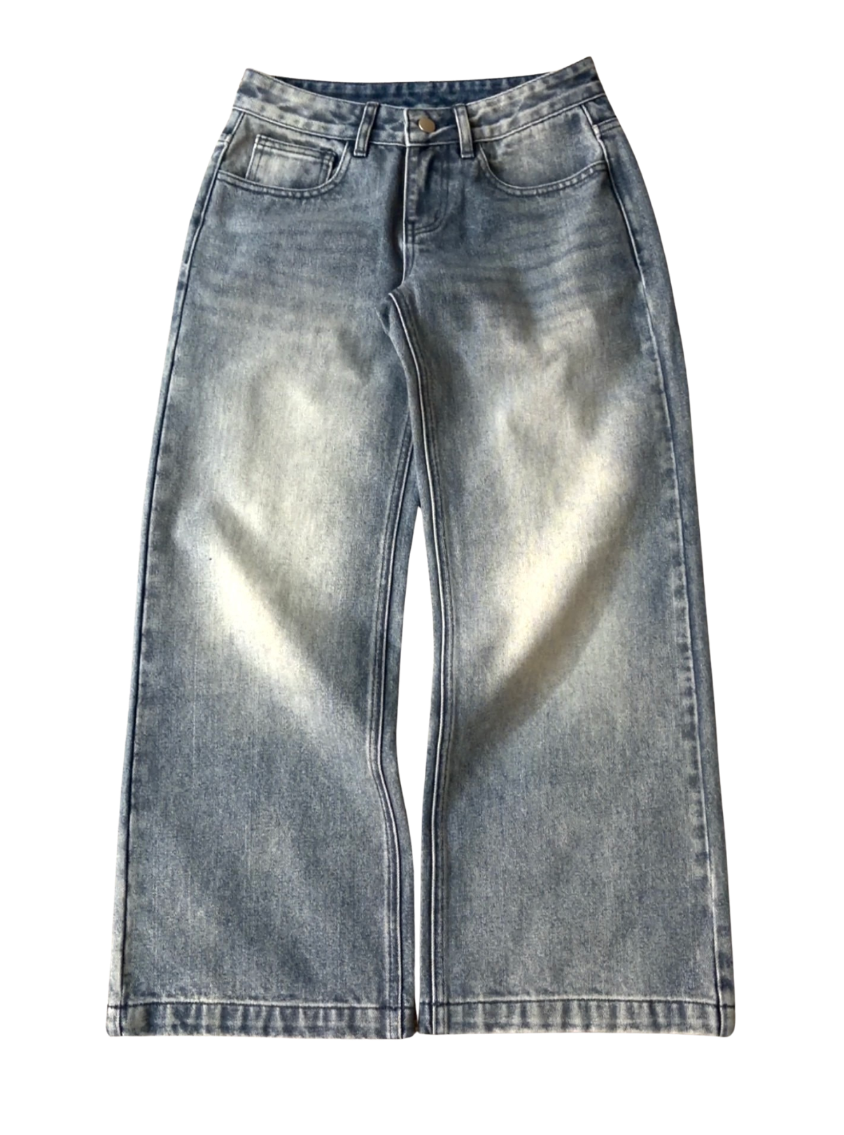 WOMENS LOW RISE BAGGY - WASHED BLUE-Coordom