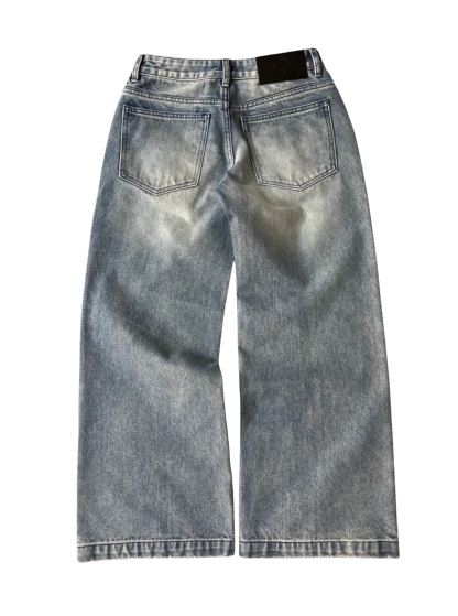 WOMENS LOW RISE BAGGY - WASHED BLUE-Coordom