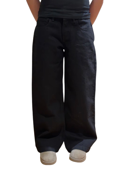 WOMENS LOW RISE BAGGY - BLACK-Coordom