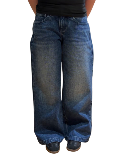 WOMENS LOW RISE BAGGY - WASHED NAVY-Coordom