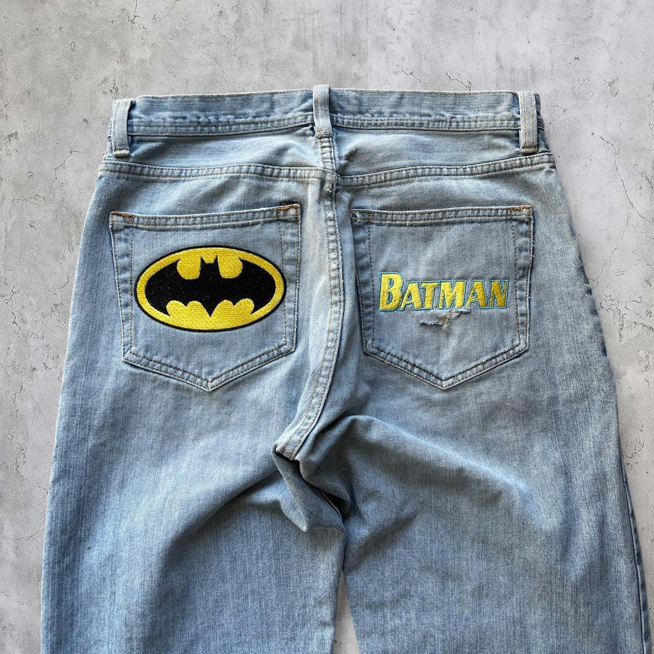 (32X30) BATMAN EMBROIDERED JEANS-Coordom