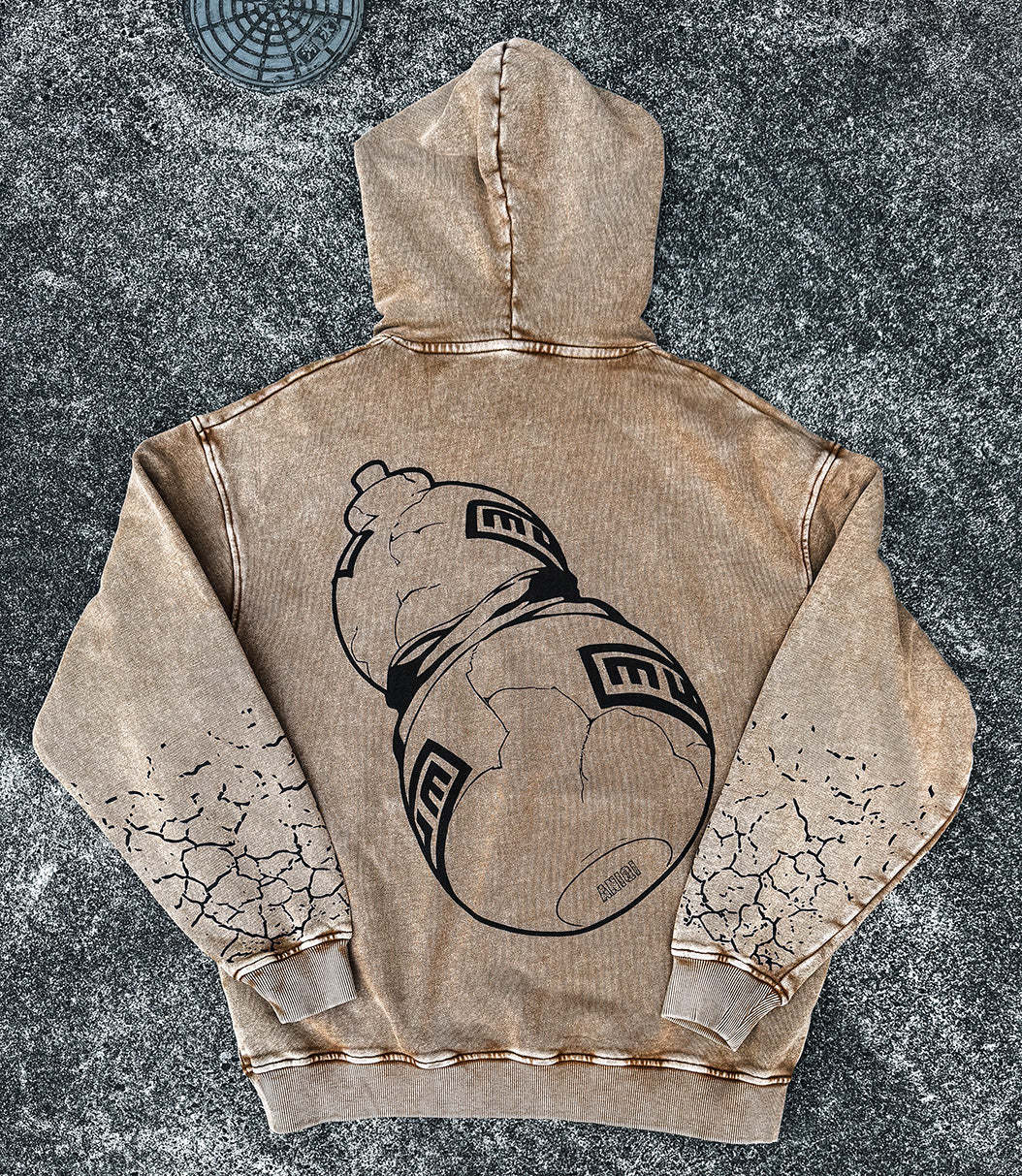 GAARA ACID WASH HOODIE-Coordom
