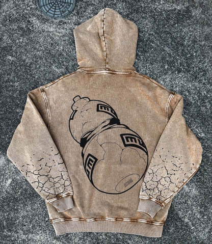 GAARA ACID WASH HOODIE-Coordom