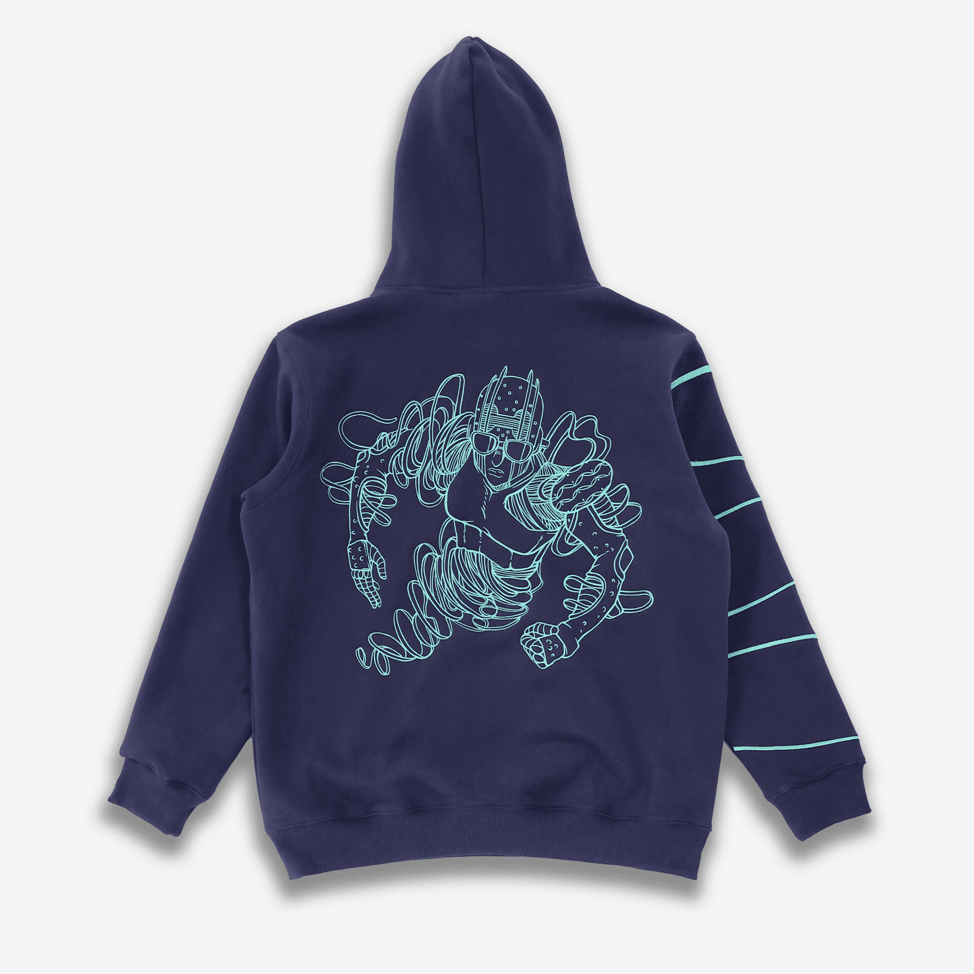 Stone Free Embroidery Hoodie-Coordom