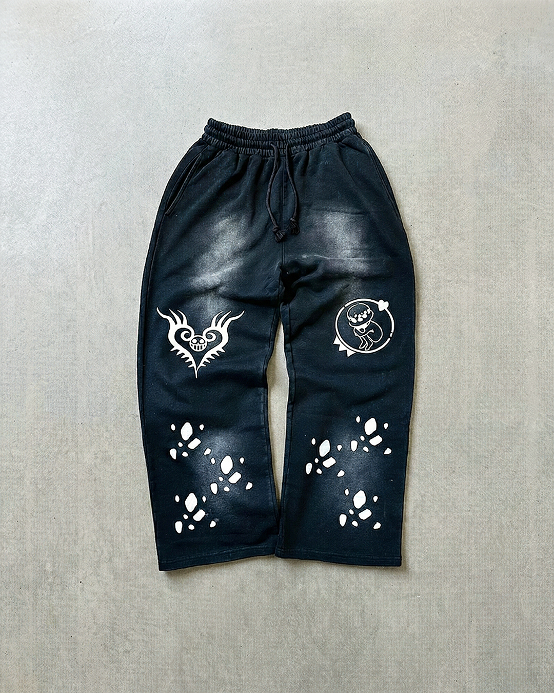 Death Surgeon Blackberry Sweats|Anime Streetwear Baggy Pants-Coordom