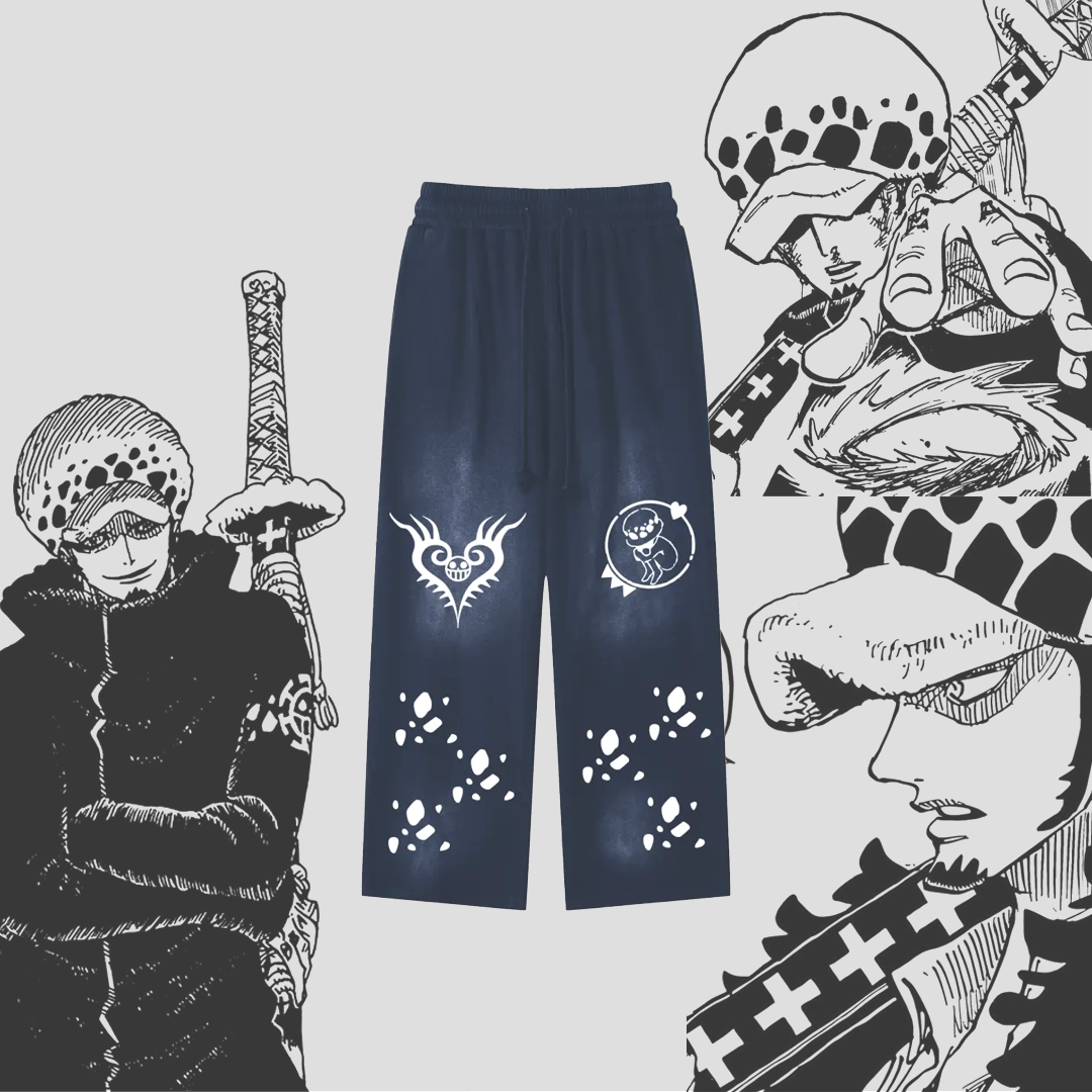 Death Surgeon Blueberry Sweats|Anime Streetwear Baggy Pants-Coordom