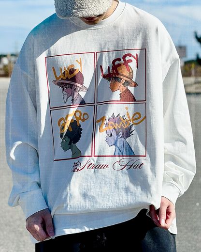 Captain 4-Panel White Long Sleeve-Coordom