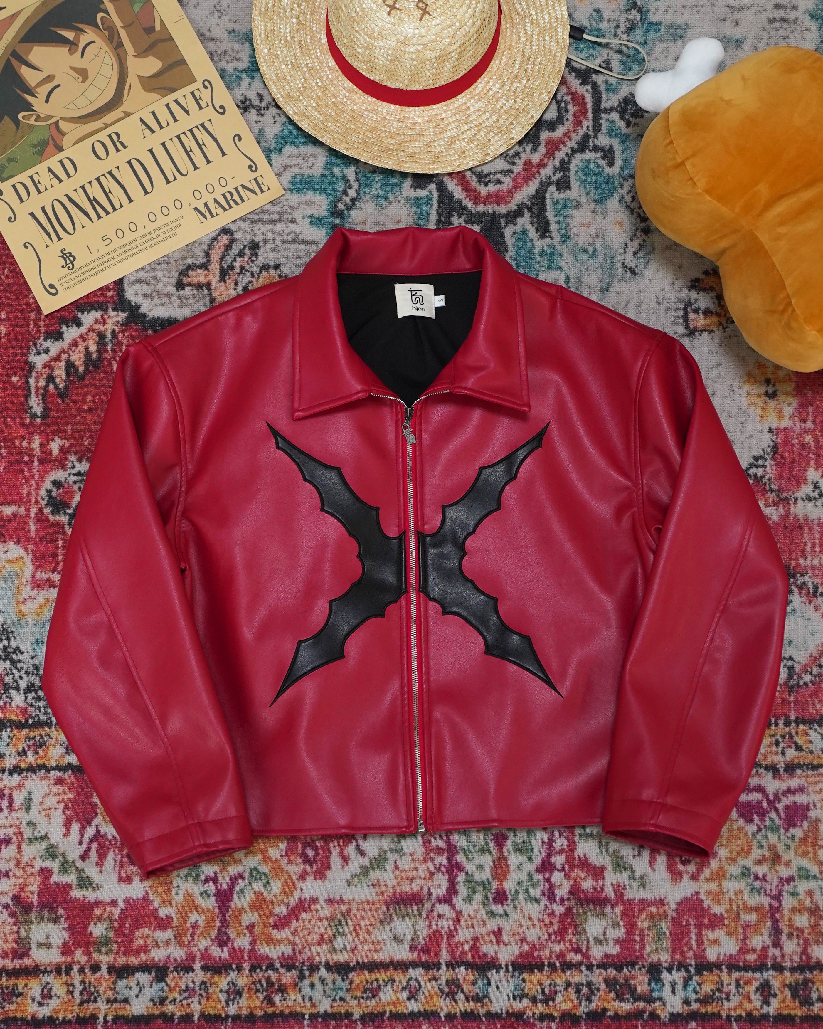 Captain Faux Leather Jacket-Coordom