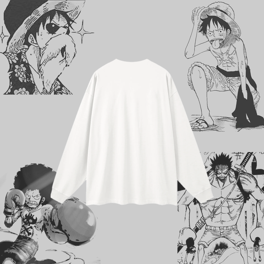 Captain 4-Panel White Long Sleeve-Coordom