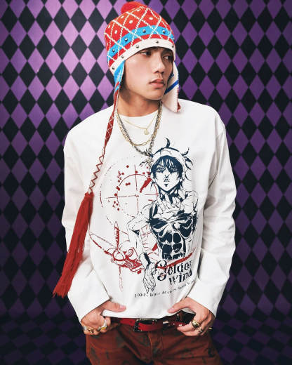 JOJO  Character Print Long Sleeve Tee-Coordom