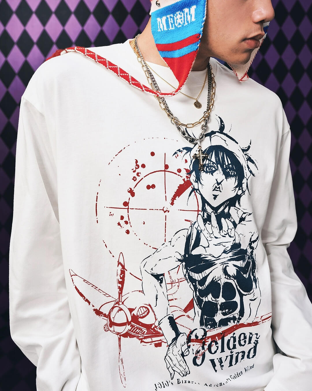 JOJO  Character Print Long Sleeve Tee-Coordom