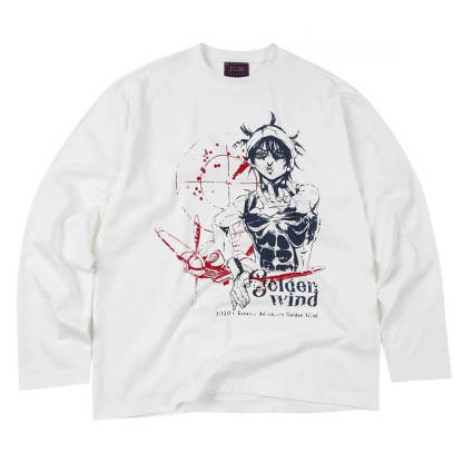 JOJO  Character Print Long Sleeve Tee-Coordom