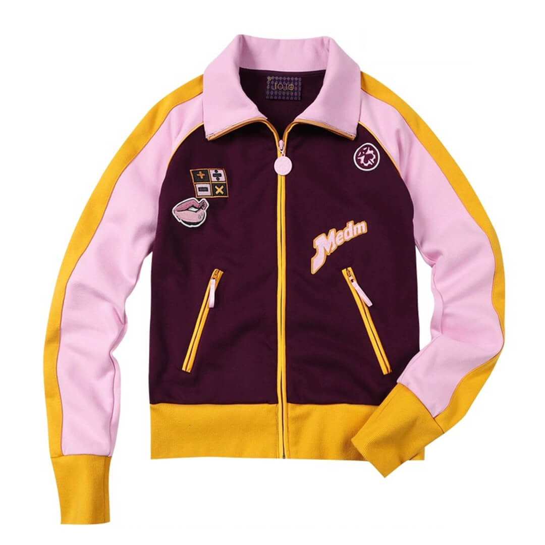 JOJO  Color Block High Neck Track Jacket-Coordom
