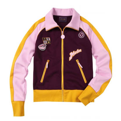 JOJO  Color Block High Neck Track Jacket-Coordom