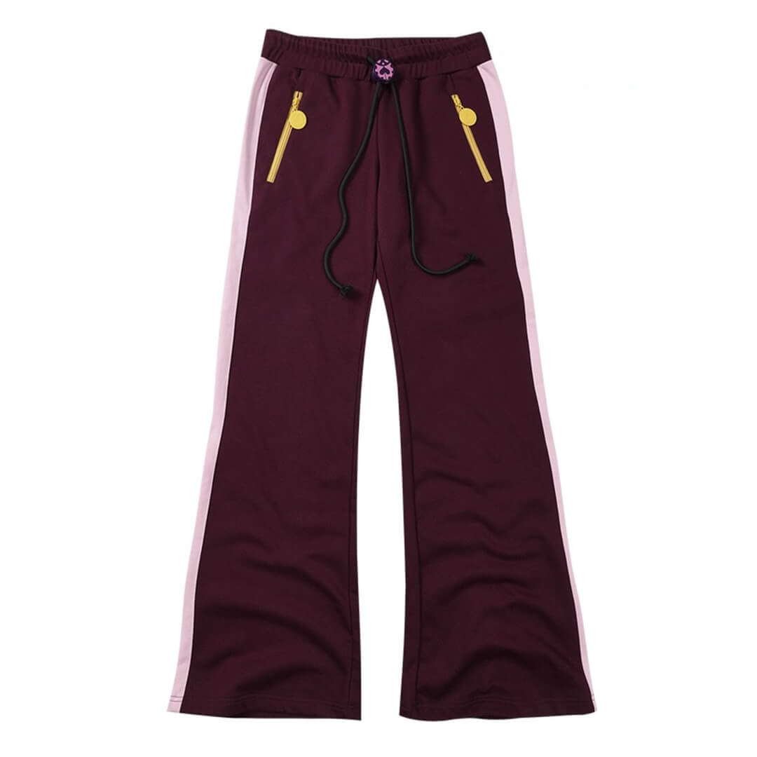 JOJO  Color Block Side Stripe Track Pants-Coordom