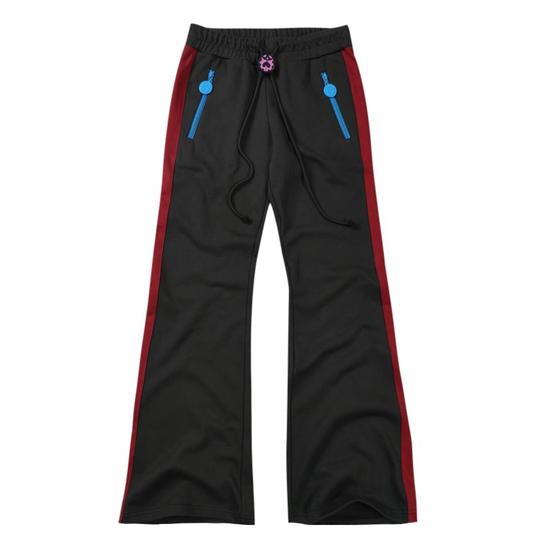 JOJO  Color Block Side Stripe Track Pants-Coordom