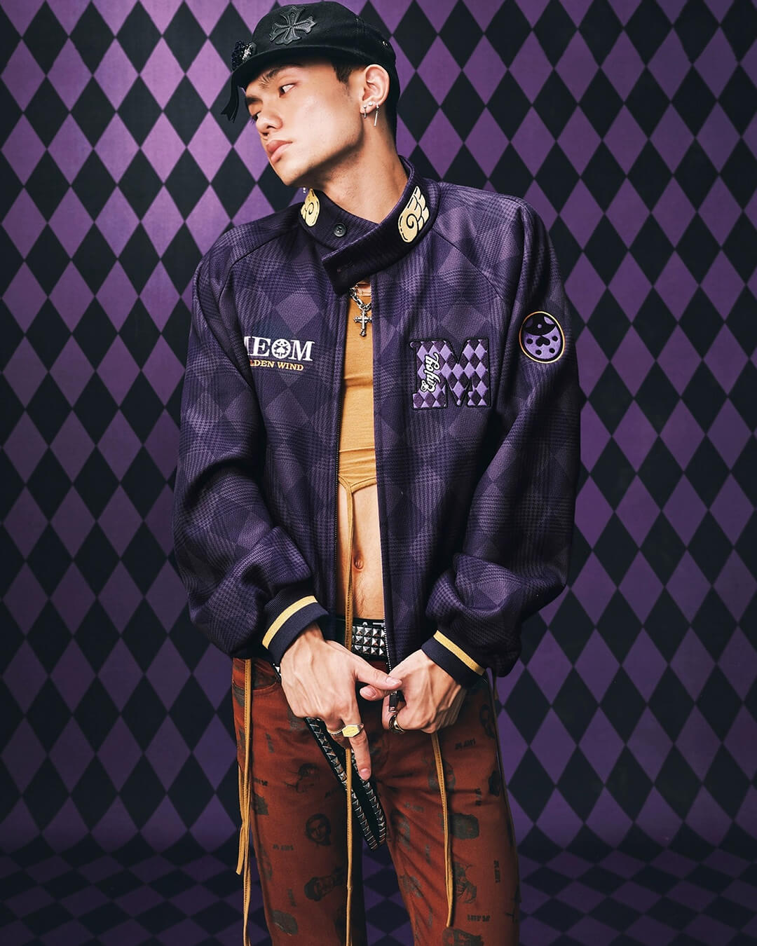JOJO  Diamond Plaid Harrington Jacket-Coordom