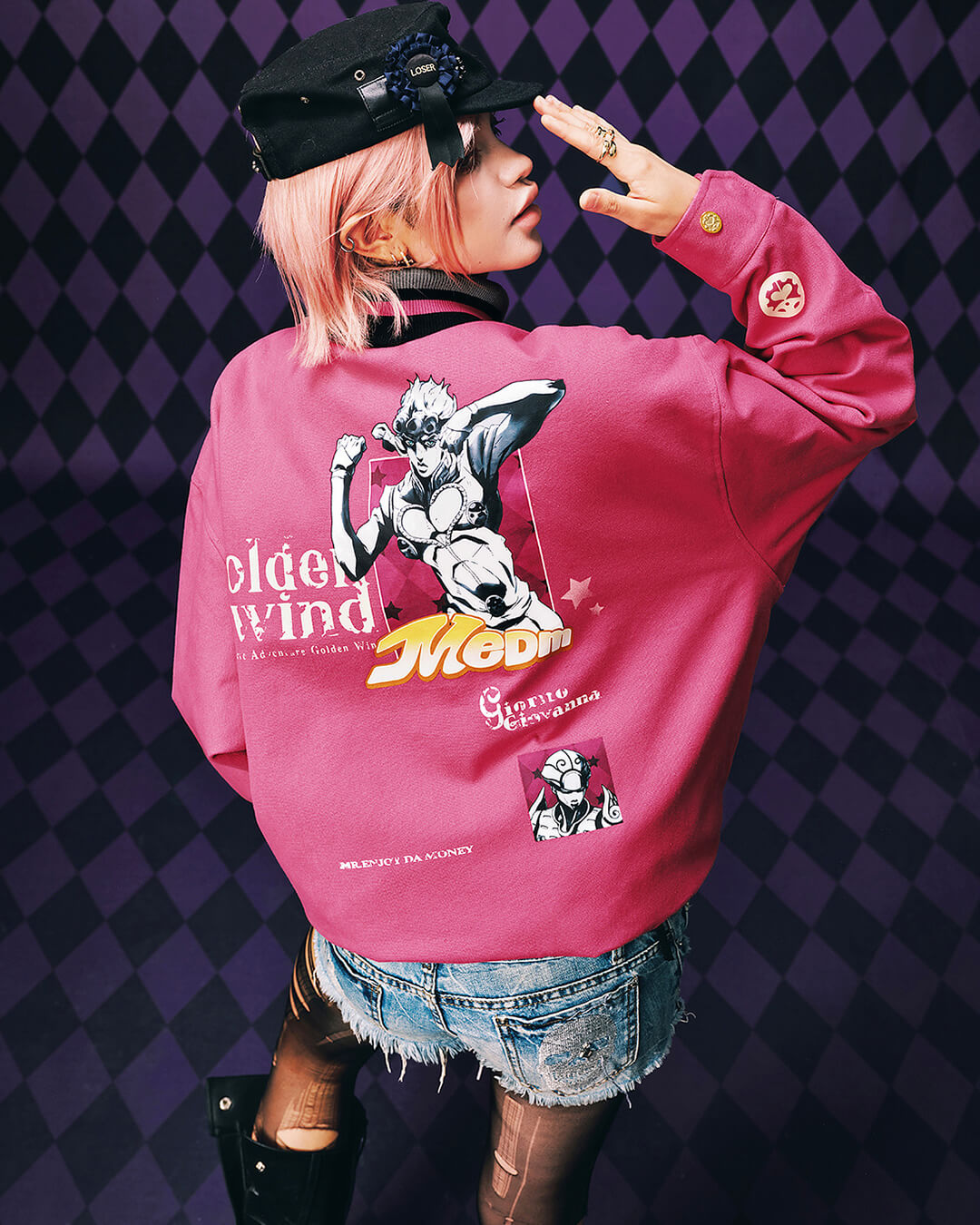 JOJO  Diamond Plaid Quilted Work Jacket-Coordom
