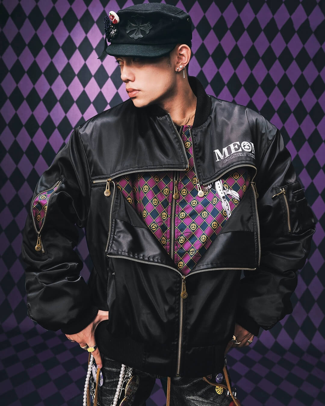 JOJO  Multi Zip Bomber Jacket-Coordom