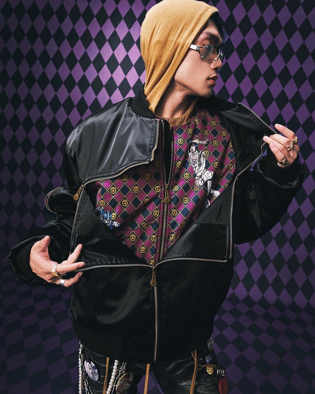 JOJO  Multi Zip Bomber Jacket-Coordom
