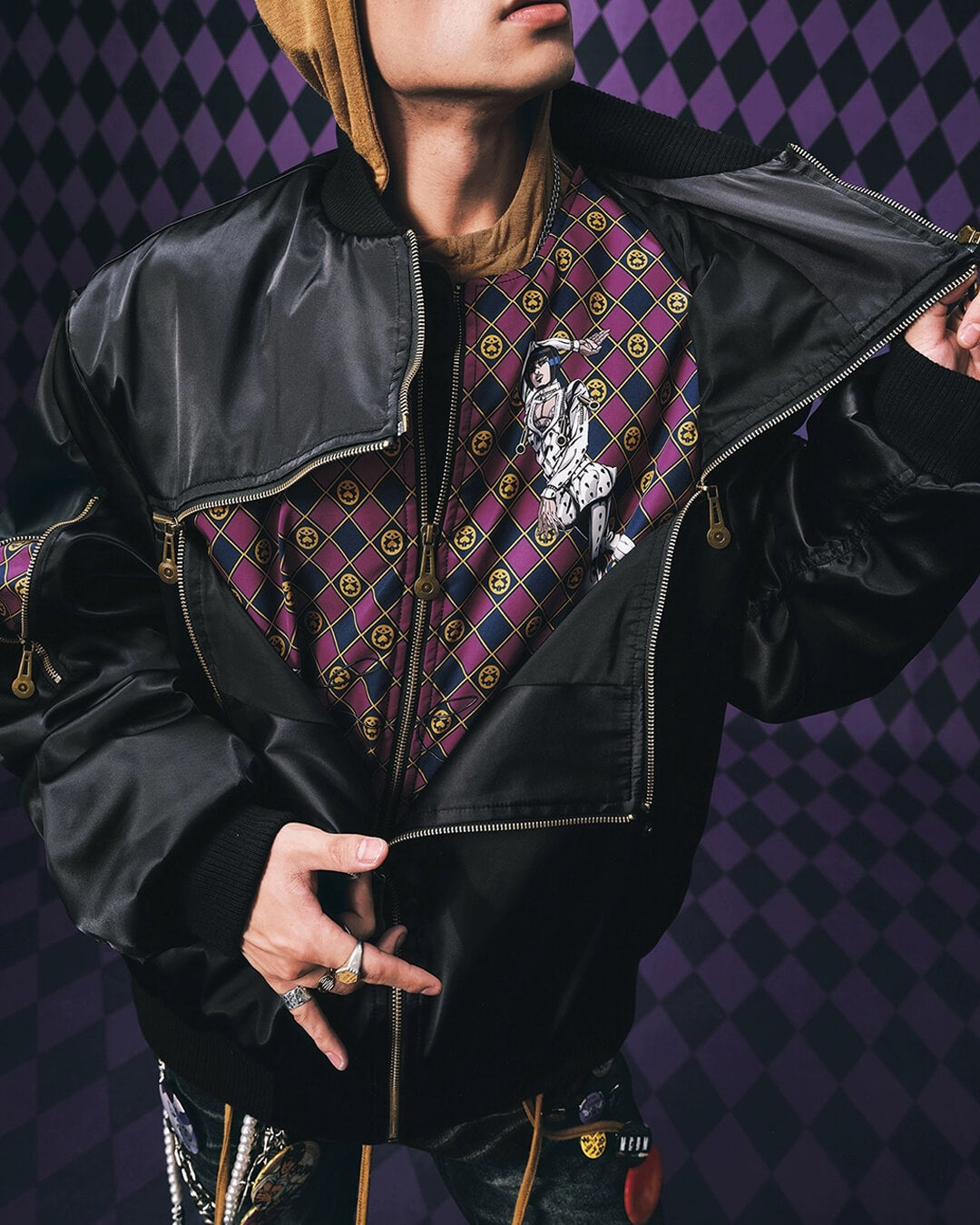 JOJO  Multi Zip Bomber Jacket-Coordom