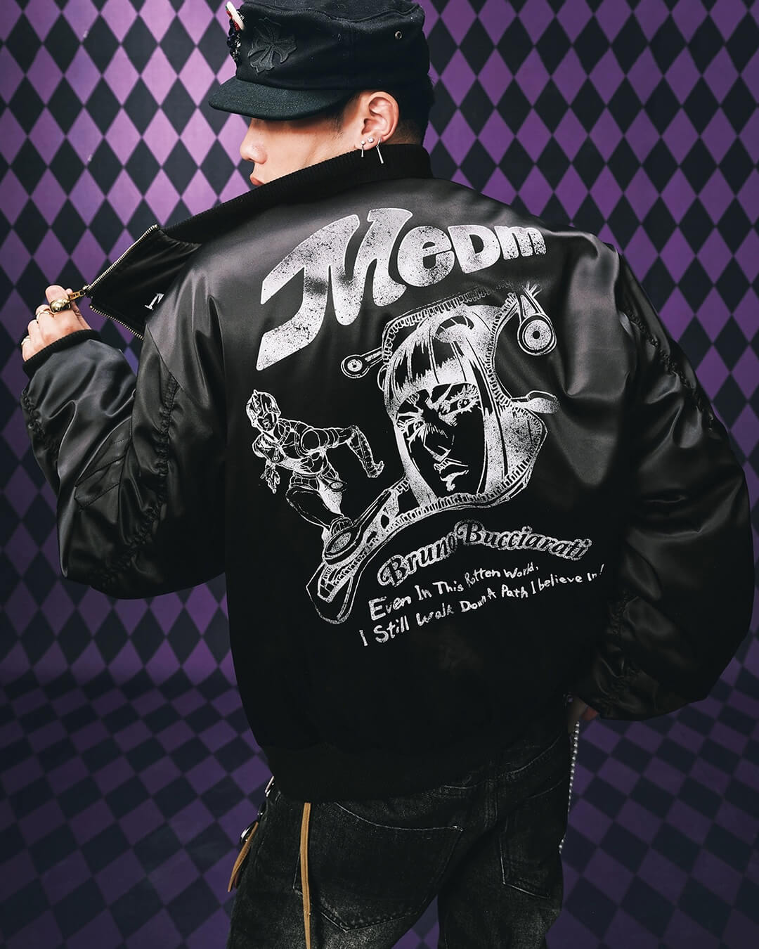 JOJO  Multi Zip Bomber Jacket-Coordom