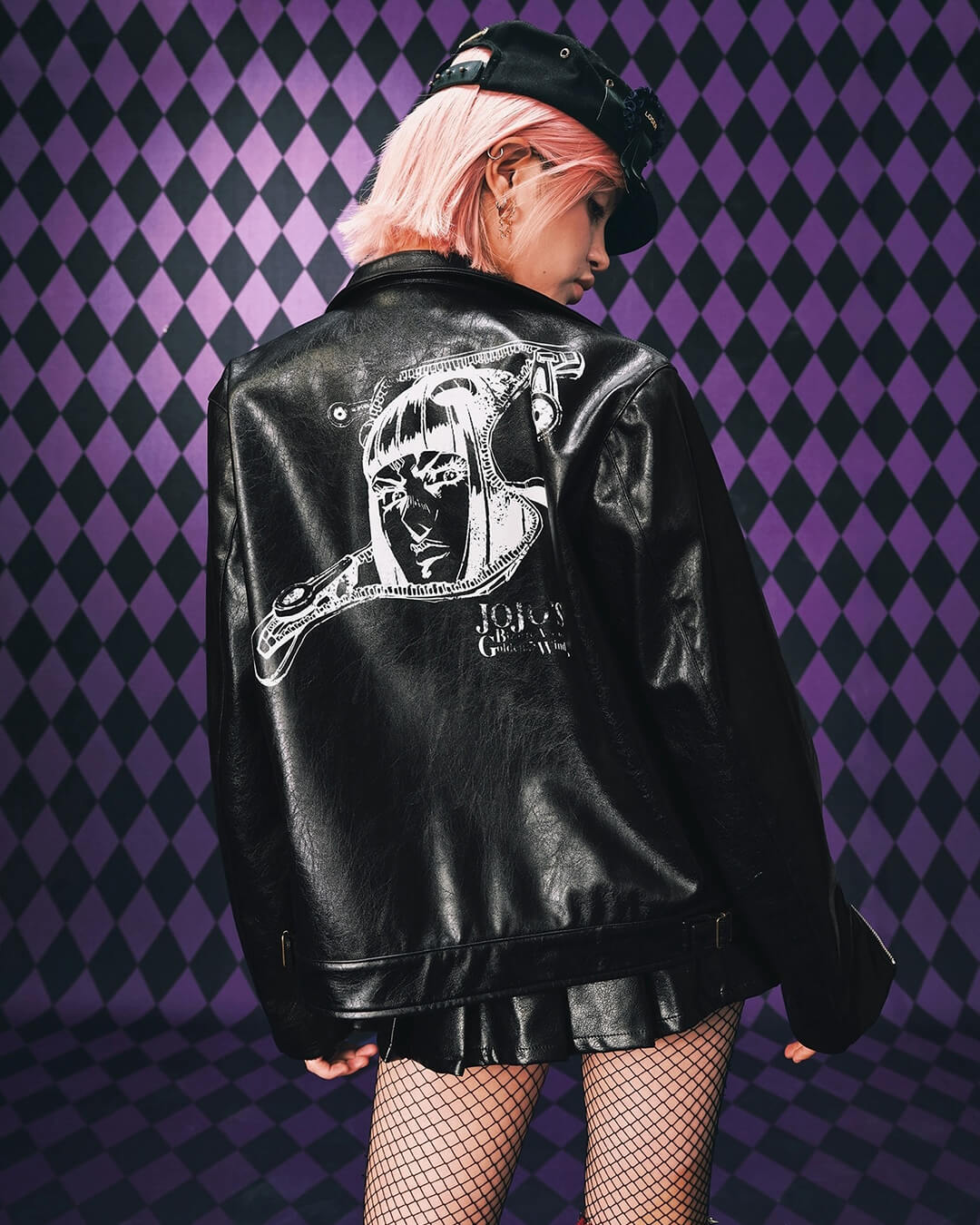 JOJO  PU Leather Biker Jacket-Coordom