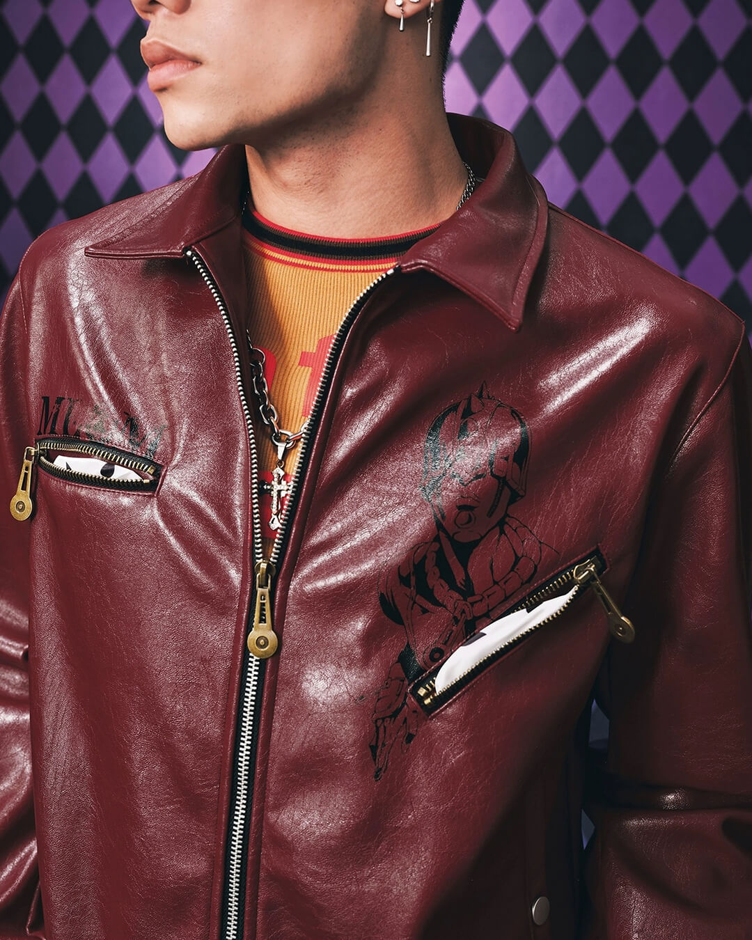 JOJO  PU Leather Biker Jacket-Coordom