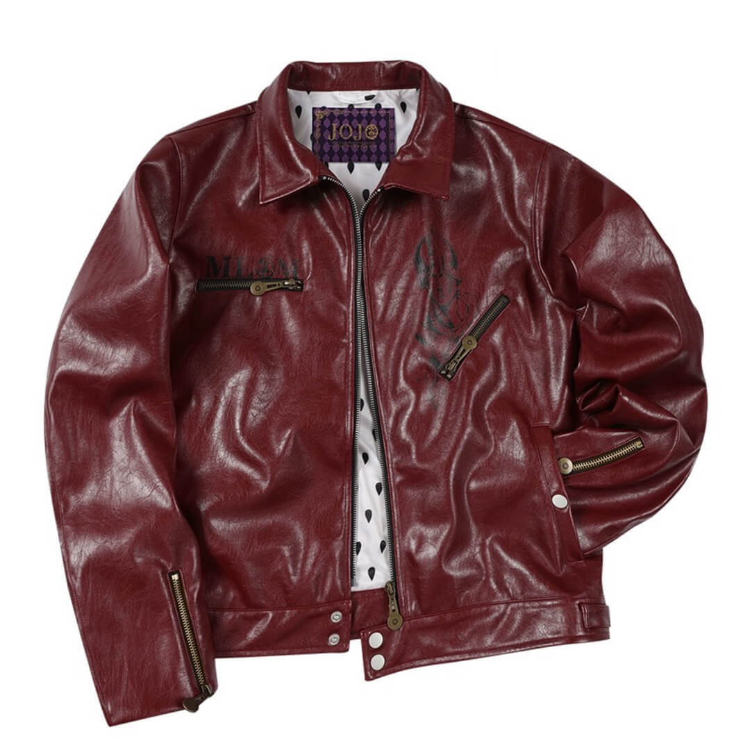 JOJO  PU Leather Biker Jacket-Coordom